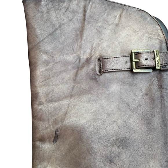 Arturo Chiang Brown Over the Knee Boots Leather Equestrian Style Size 8M - Picture 12 of 12